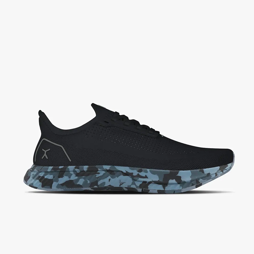 Босоногие кроссовки Flux Adapt Runner — чёрный камуфляж